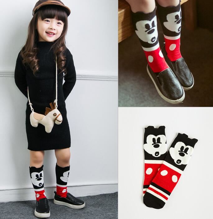 Cartoon Cotton Knee Kids Socks